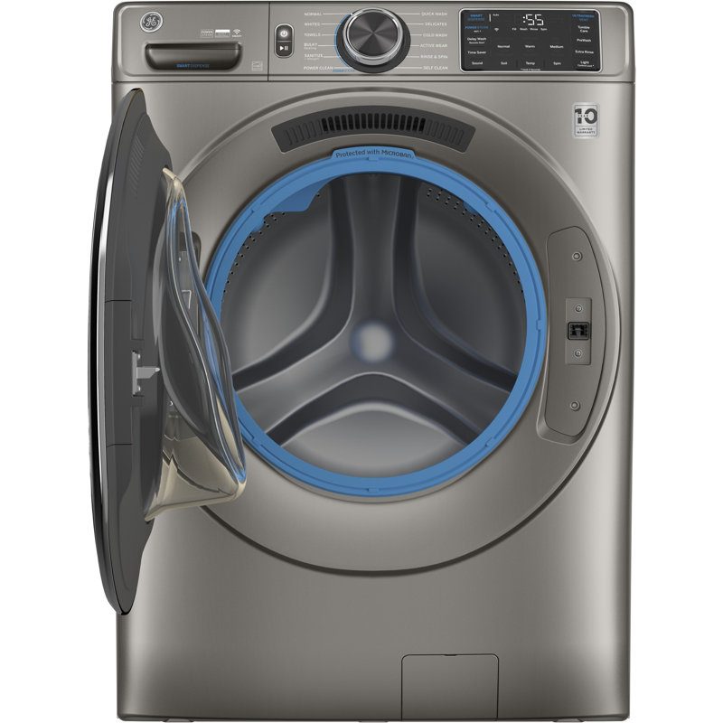 GE Appliances Energy Star Washer & Dryer Set with Stackable 4.8 Cubic